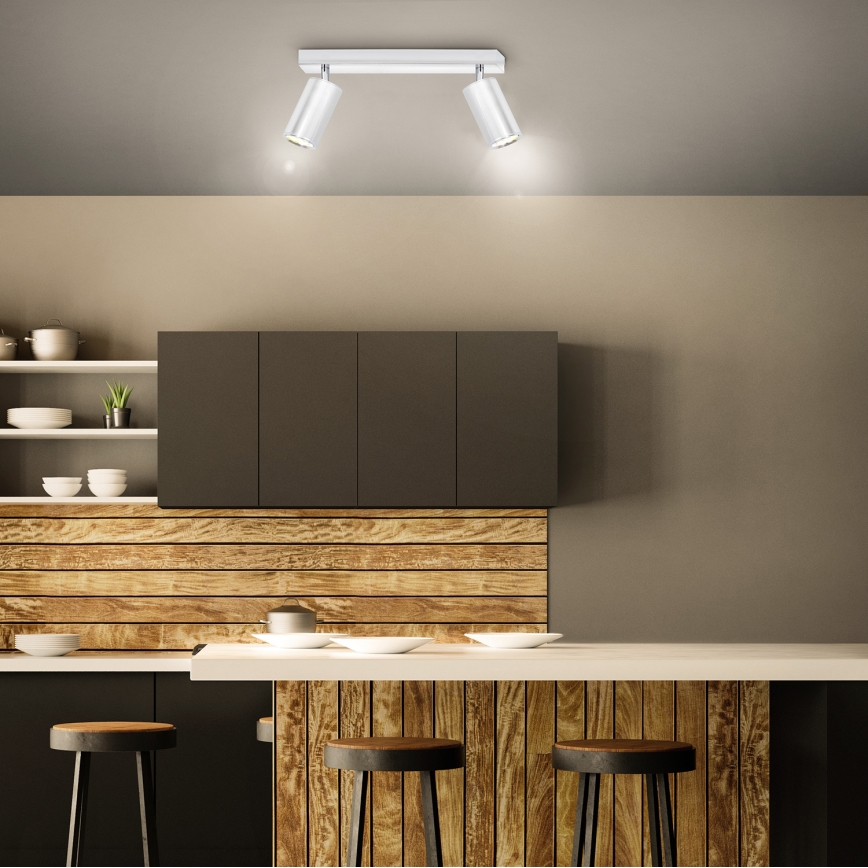 Brilagi - Точковий світильник для ванної кімнати SELE 2xGU10/30W/230V IP44 глянцевий хром