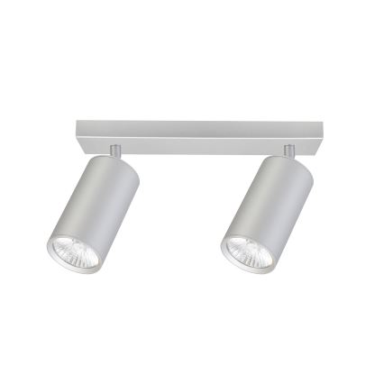Brilagi - Точковий світильник для ванної кімнати SELE 2xGU10/30W/230V IP44 срібний