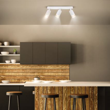 Brilagi - Точковий світильник для ванної кімнати SELE 3xGU10/30W/230V IP44 білий