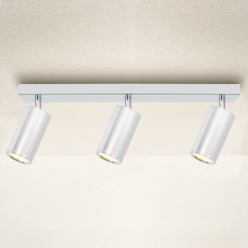 Brilagi - Точковий світильник для ванної кімнати SELE 3xGU10/30W/230V IP44 глянцевий хром