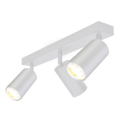 Brilagi - Точковий світильник для ванної кімнати SELE 3xGU10/30W/230V IP44 срібний