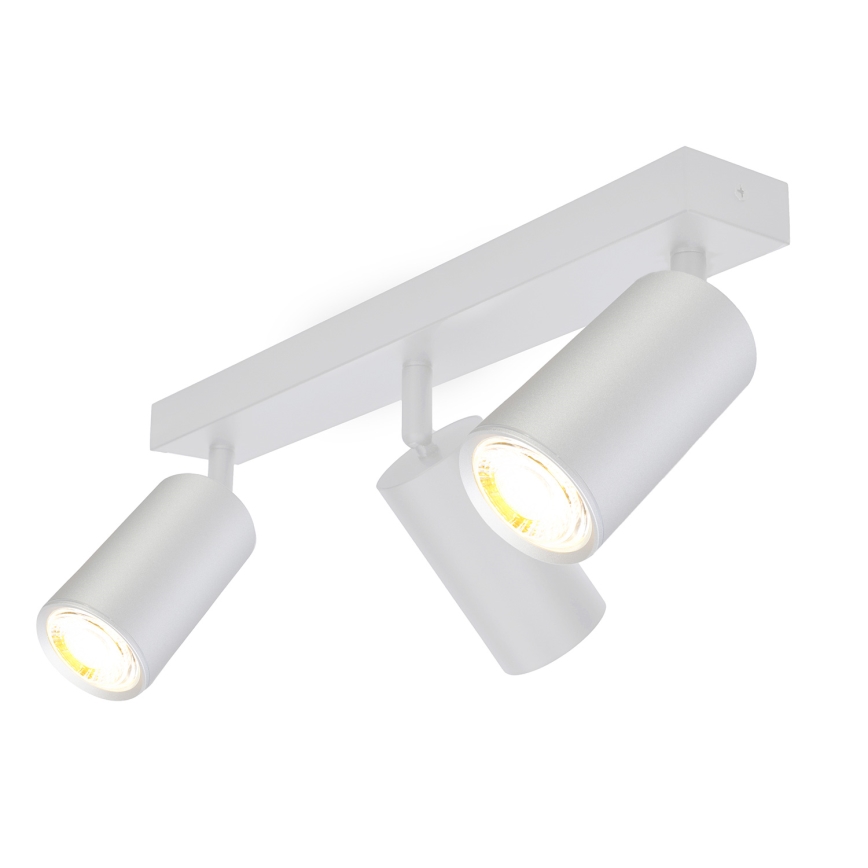 Brilagi - Точковий світильник для ванної кімнати SELE 3xGU10/30W/230V IP44 срібний