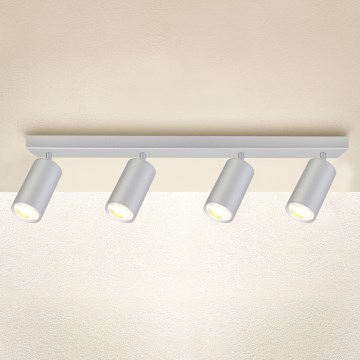 Brilagi - Точковий світильник для ванної кімнати SELE 4xGU10/30W/230V IP44 срібний