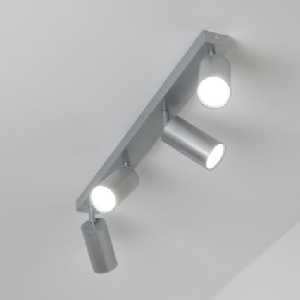 Brilagi - Точковий світильник для ванної кімнати SELE 4xGU10/30W/230V IP44 срібний