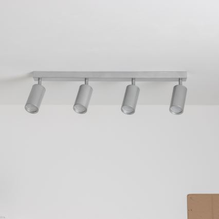 Brilagi - Точковий світильник для ванної кімнати SELE 4xGU10/30W/230V IP44 срібний