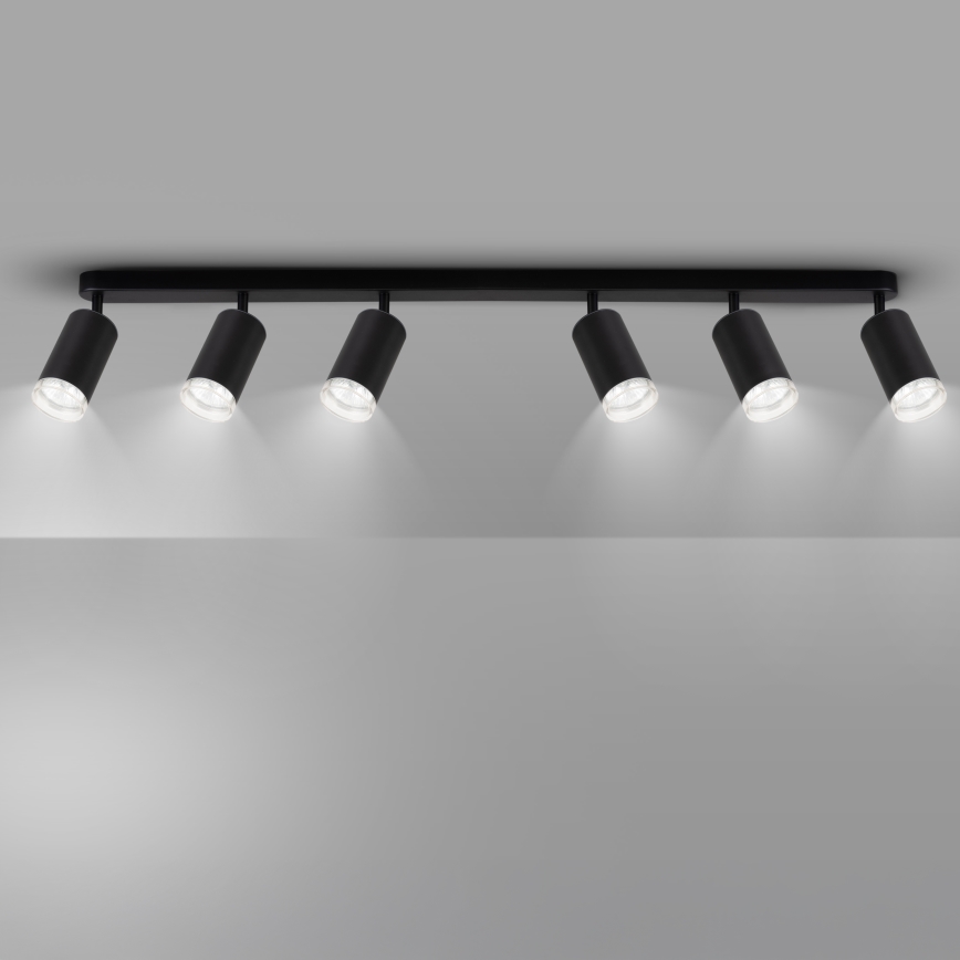 Brilagi - Точковий світильник для ванної кімнати SELE 6xGU10/30W/230V IP44 чорний