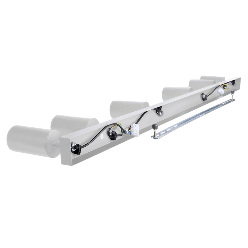Brilagi - Точковий світильник для ванної кімнати SELE 6xGU10/30W/230V IP44 срібний