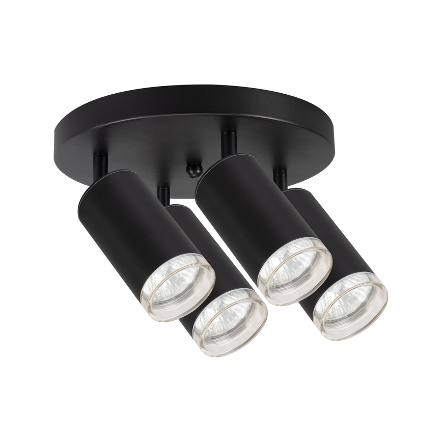 Brilagi - Точковий світильник для ванної кімнати SELE AQUA 4xGU10/30W/230V IP44 чорний