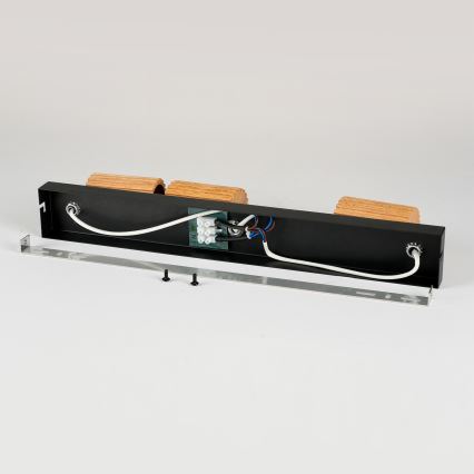 Brilagi - Точковий світильник MODERN WOOD 3xGU10/8W/230V каучукове дерево/чорний