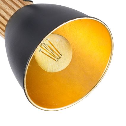 Brilagi - Точковий світильник ODENSE 2xE14/10W/230V деревина гевеї/чорний