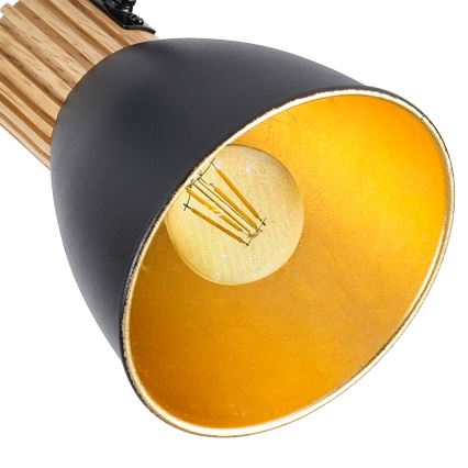 Brilagi - Точковий світильник ODENSE 3xE14/10W/230V каучукове дерево/чорний