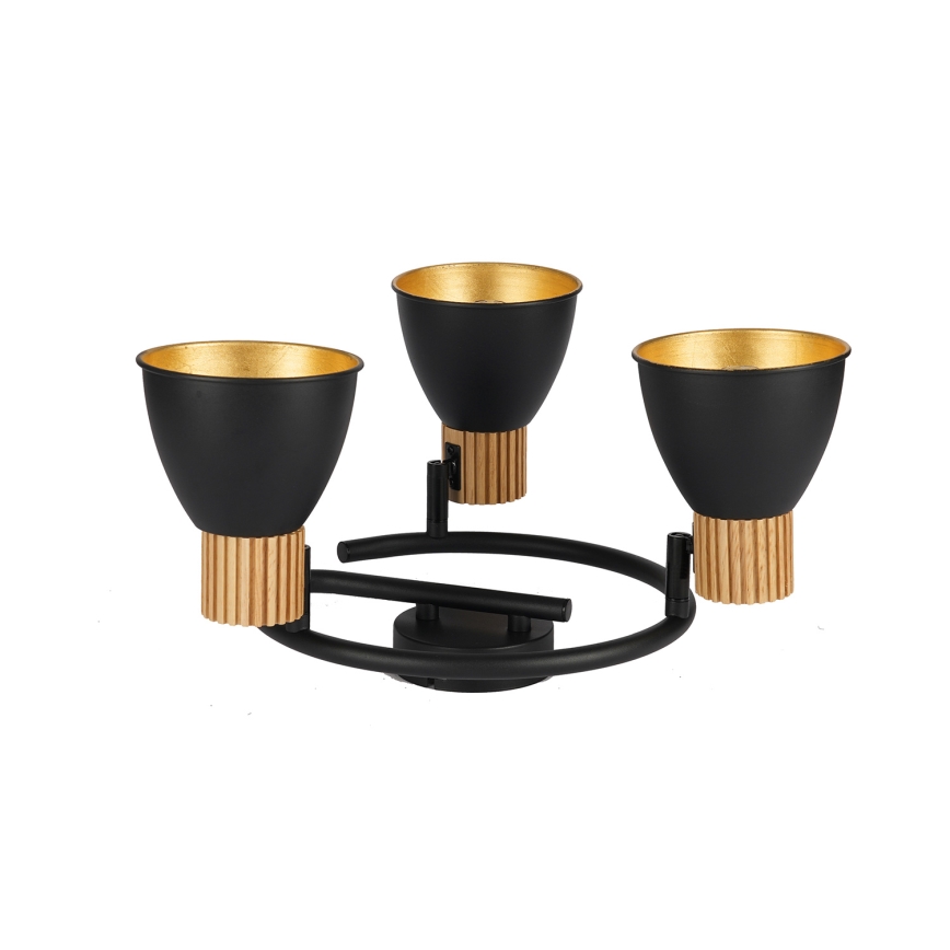 Brilagi - Точковий світильник ODENSE 3xE14/10W/230V каучукове дерево/чорний