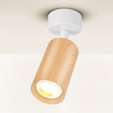 Brilagi - Точковий світильник SELE 1xGU10/30W/230V білий/дубовий декор