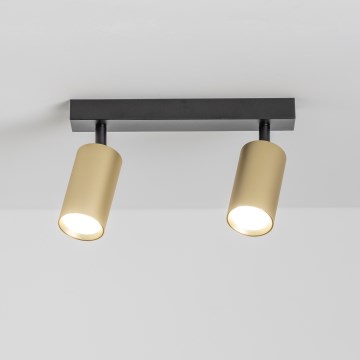 Brilagi - Точковий світильник SELE GOLDEN 2xGU10/30W/230V чорний/золотий