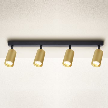 Brilagi - Точковий світильник SELE GOLDEN 4xGU10/30W/230V чорний/золотий