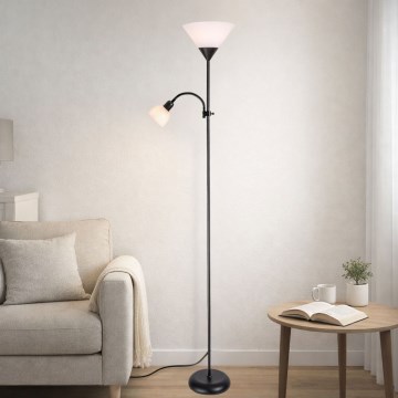 Brilagi - Торшер ARIANA 1xE27/100W/230V + 1xE14/25W черный