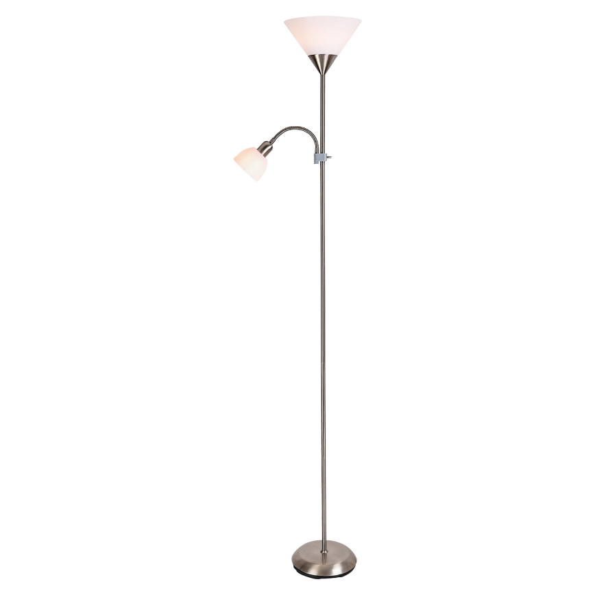 Brilagi - Торшер ARIANA 1xE27/100W/230V + 1xE14/25W матовый хром