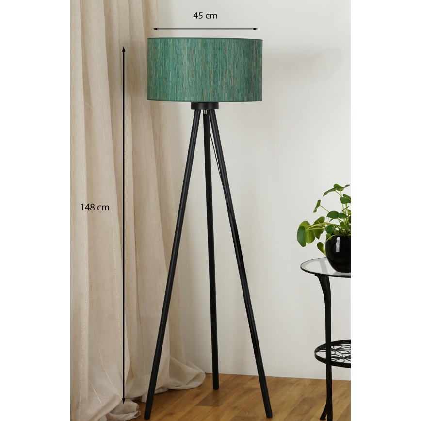 Brilagi - Торшер BOSTON ROLLER 1xE27/15W/230V солома зелений/золотий