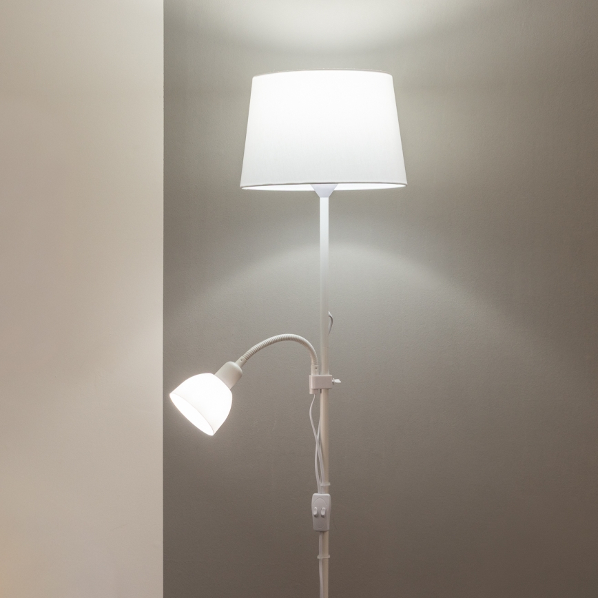 Brilagi - Торшер CERIA 1xE27/100W/230V + 1xE14/25W белый