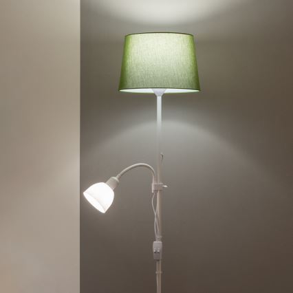 Brilagi - Торшер CERIA 1xE27/100W/230V + 1xE14/25W белый/зеленый