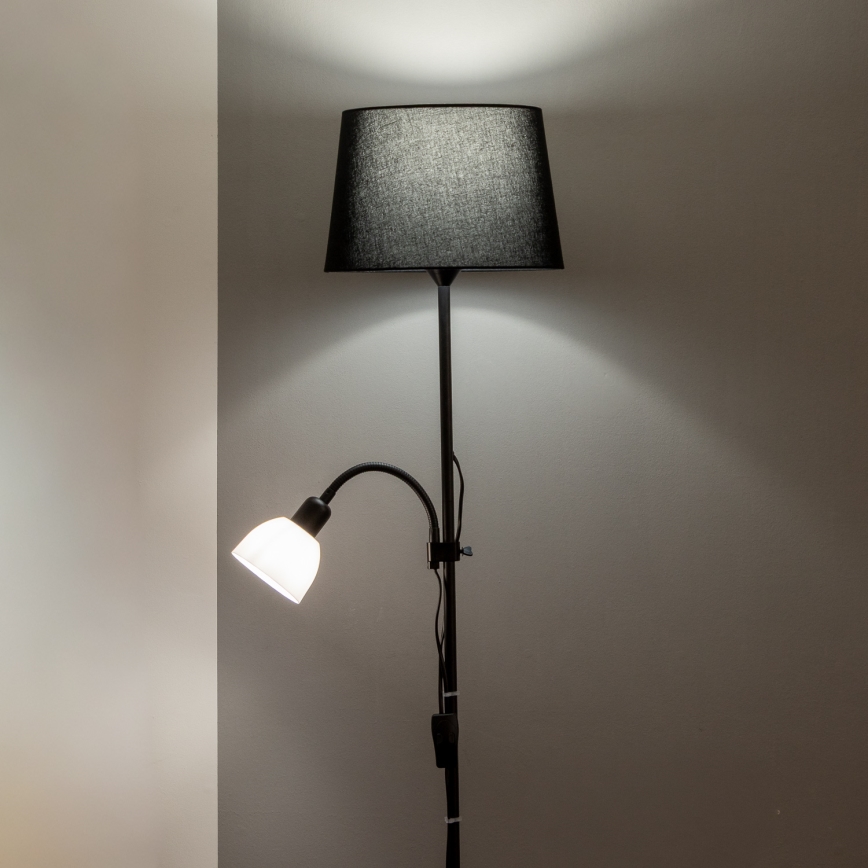 Brilagi - Торшер CERIA 1xE27/100W/230V + 1xE14/25W чорний