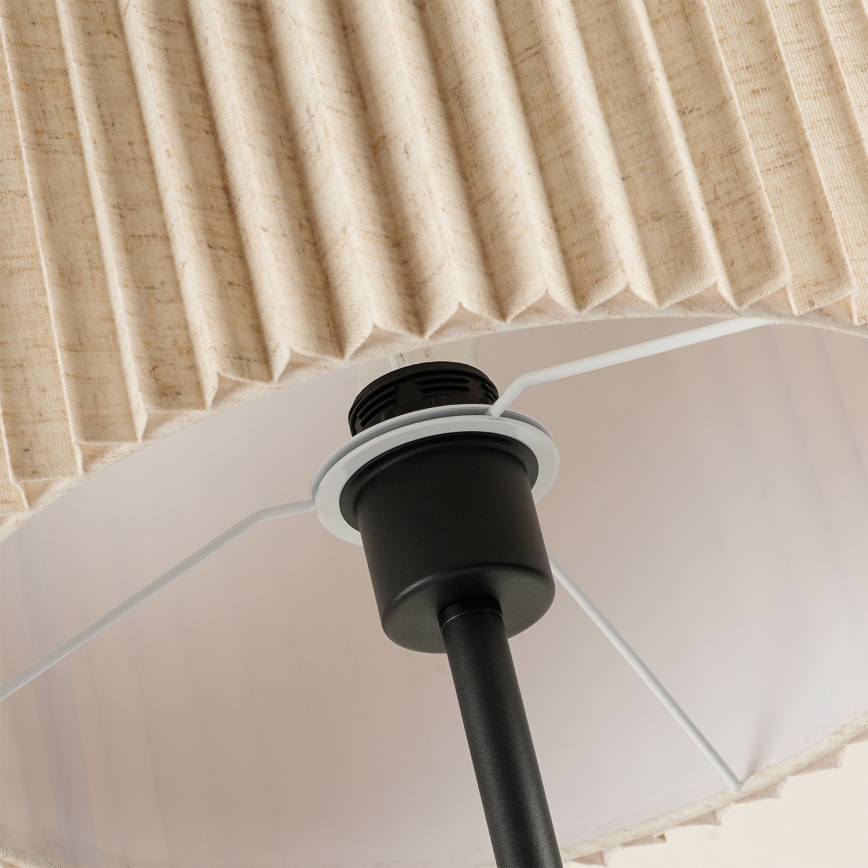 Brilagi - Торшер NORDIC WAVE 1xE27/15 Вт/230 В льняной/чёрный