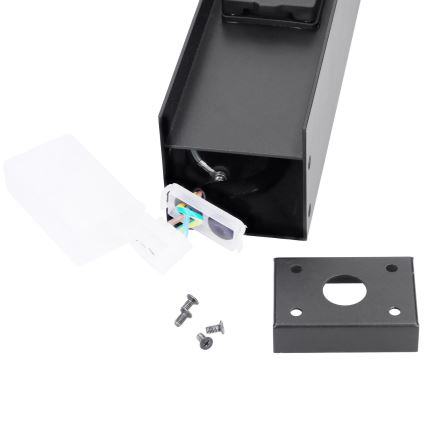 Brilagi - Уличная лампа с 2 розетками SCHUKO 1xG9/11W/230V IP44 чёрная