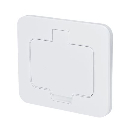 Brilagi - Уличная встраиваемая напольная розетка IP55, белая, прямоугольная