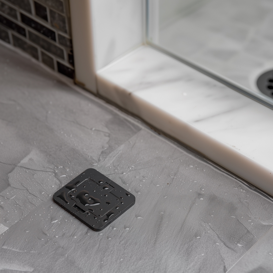 Brilagi - Уличная встраиваемая напольная розетка IP55, чёрная, прямоугольная