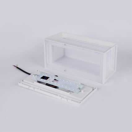 Brilagi - LED уличный настенный светильник с датчиком PARKER LED/12W/230V белый IP44