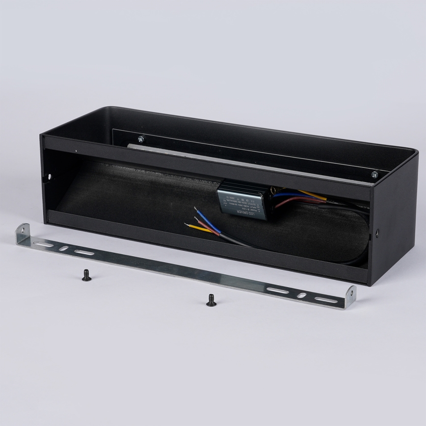 Brilagi - уличный настенный светильник DONNANI LED/12W/230V чёрный IP44