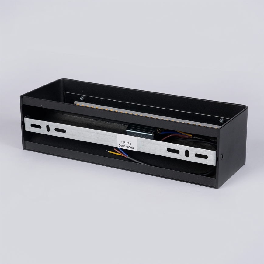 Brilagi - уличный настенный светильник DONNANI LED/12W/230V чёрный IP44