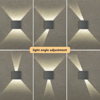 Brilagi - уличный настенный светильник DOUBLERAY LED/4W/230V антрацит IP65