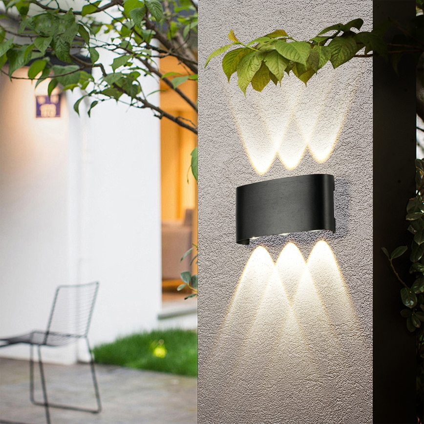 Brilagi - уличный настенный светильник FLAREBOX LED/6W/230V, чёрный, IP65