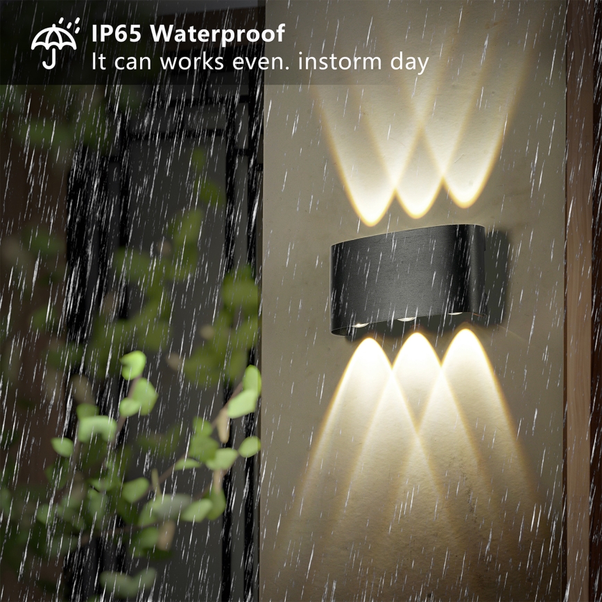 Brilagi - уличный настенный светильник FLAREBOX LED/6W/230V, чёрный, IP65