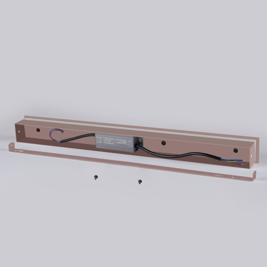 Brilagi - LED уличный настенный светильник LINEAR LED/8Вт/230В 3000К IP65 30 см коричневый CRI 90