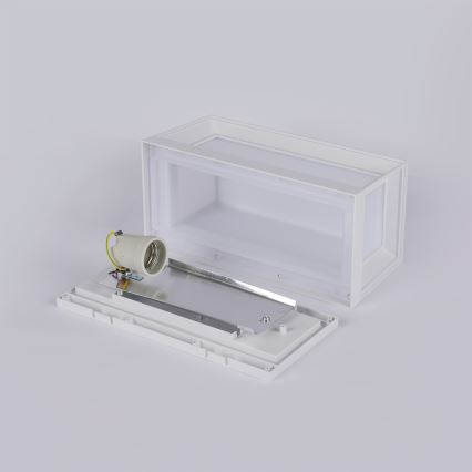 Brilagi - Уличный настенный светильник PARKER 1xE27/60W/230V белый IP44