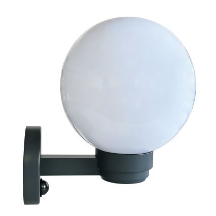 Brilagi - Наружный настенный светильник с датчиком движения HARBOR 1xE27/40W/230V IP33 антрацит/белый