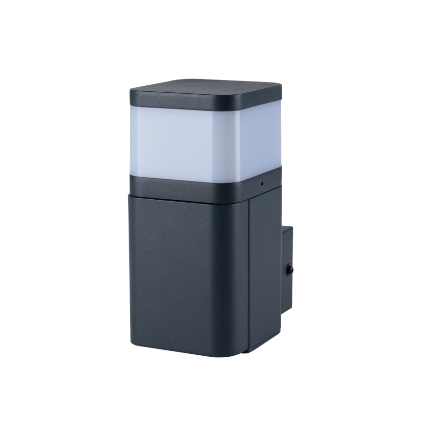 Brilagi - Уличный настенный светильник PILLAR с розеткой SCHUKO 1xG9/11W/230V IP44 антрацит