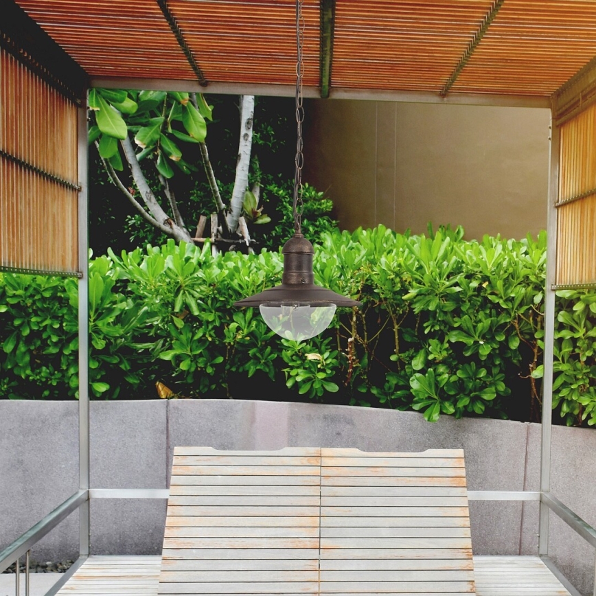 Brilagi - Уличный подвесной светильник MOLDE 1xE27/60W IP44 бронза/патина