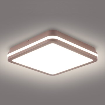 Brilagi - уличный потолочный светильник BENE LED/24W/230V 26x26 см коричневый IP54