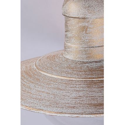 Brilagi - Уличный потолочный светильник MOLDE 1xE27/60W IP44 белый/патина