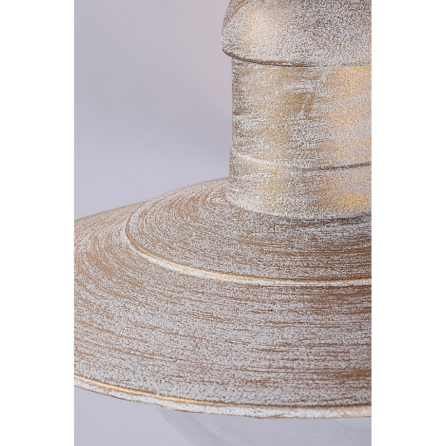 Brilagi - Уличный потолочный светильник MOLDE 1xE27/60W IP44 белый/патина