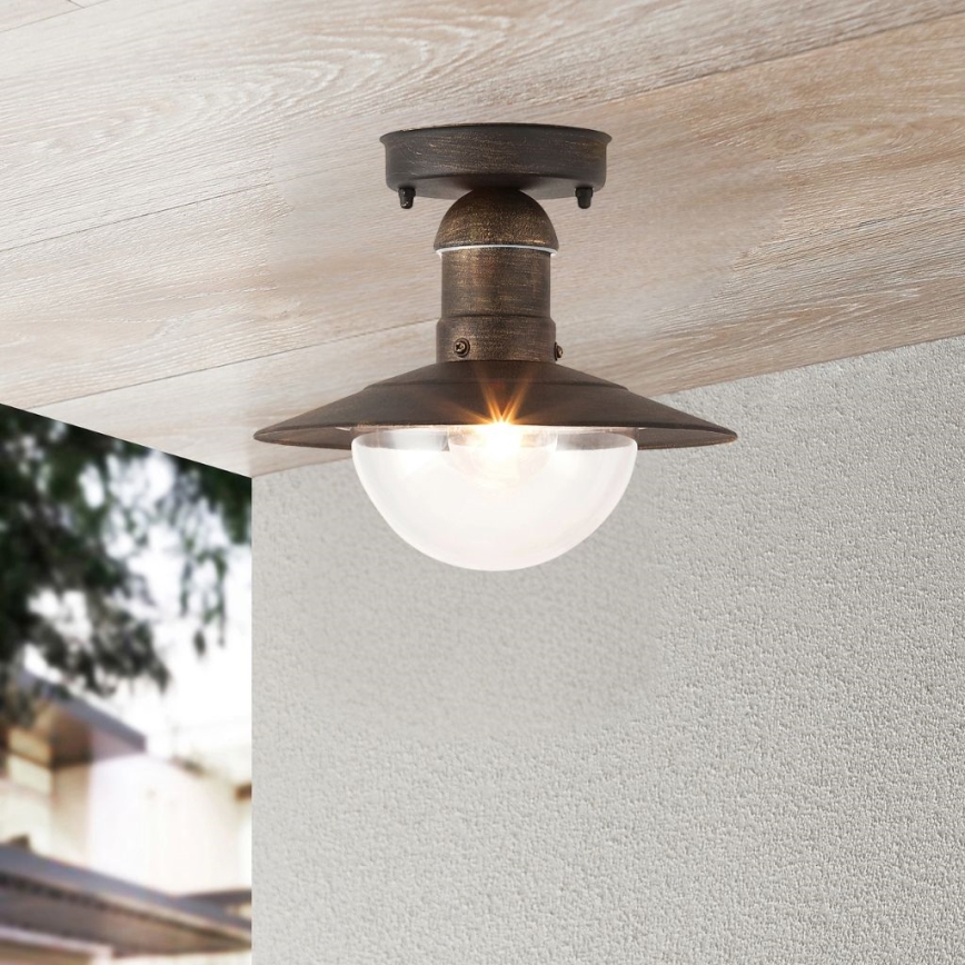 Brilagi - уличный потолочный светильник MOLDE 1xE27/60W IP44 бронза/патина