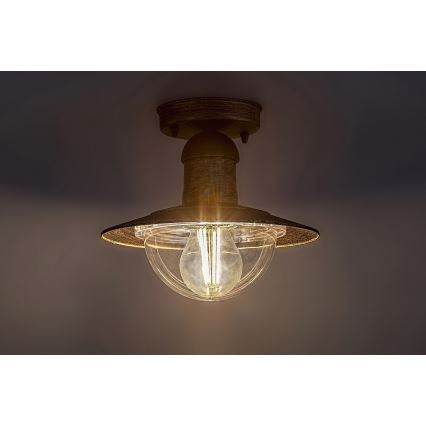 Brilagi - уличный потолочный светильник MOLDE 1xE27/60W IP44 бронза/патина