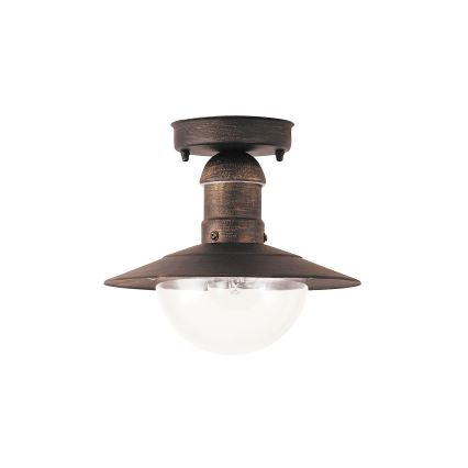 Brilagi - уличный потолочный светильник MOLDE 1xE27/60W IP44 бронза/патина