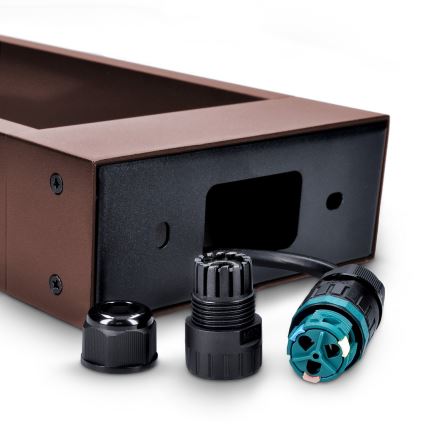 Brilagi - уличный светильник BARI LED/7 Вт/230 В 3000/4000/6000 К коричневый IP54 50 см