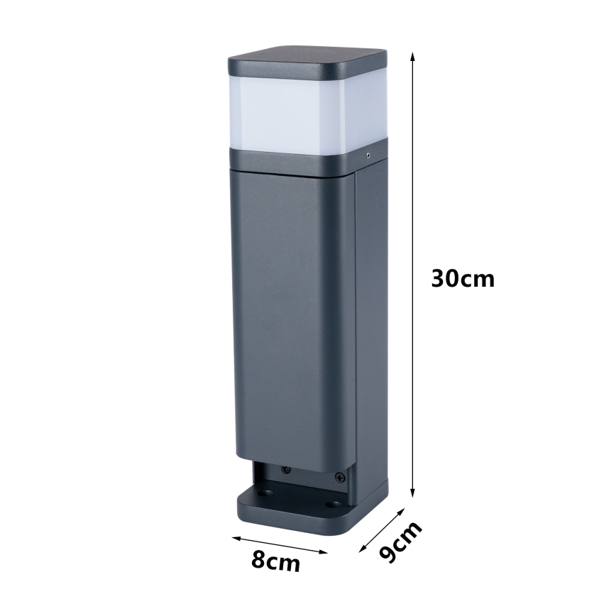 Brilagi - Уличный светильник с 2 розетками SCHUKO PILLAR 1xG9/11W/230V IP44 антрацит