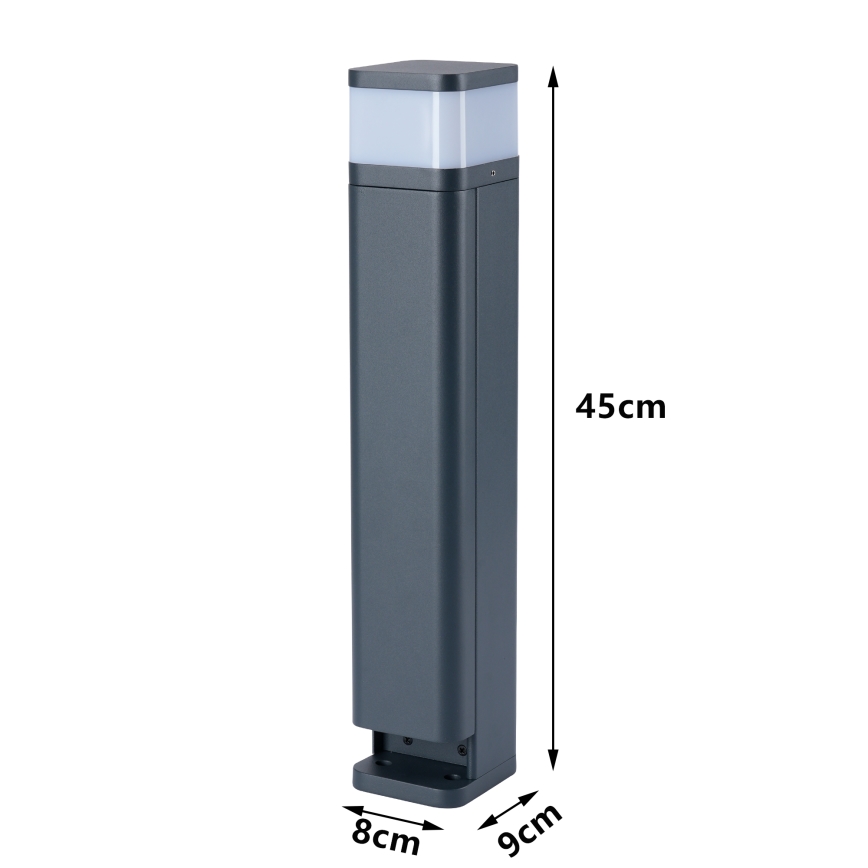 Brilagi - уличный светильник PILLAR с 2 розетками SCHUKO, 1xG9/11W/230V, IP44, антрацит