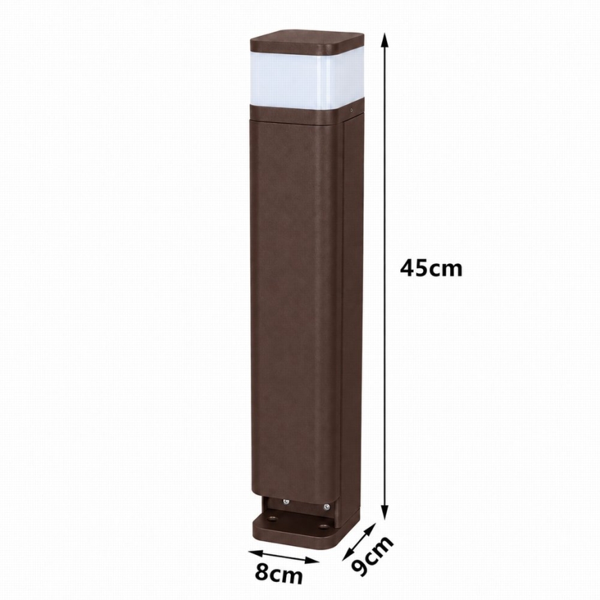 BRILAGI - Уличный светильник с 2 розетками SCHUKO PILLAR 1xG9/11W/230V IP44 коричневый